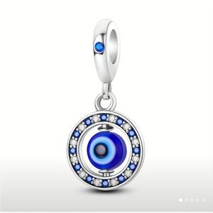 Rotating Evil Eye Bracelet Charm-NWT